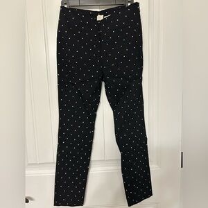 A New Day Black pants with White Dots